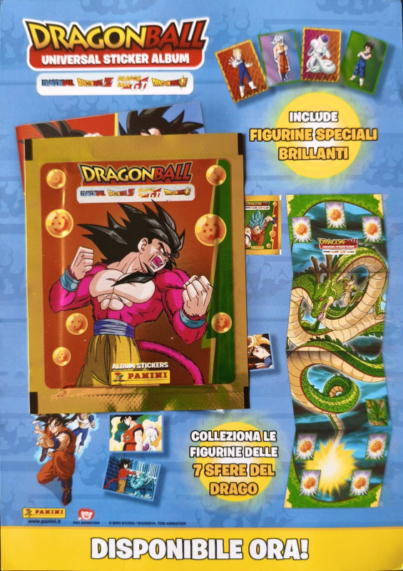 Album vide complet PANINI DRAGON BALL GT PREMIUM + les 150 autocollants en vrac