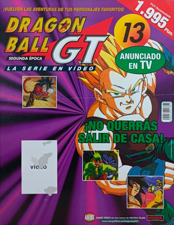 Dragon Ball GT Vol.5 Episodios 13, 14 y 15 [Anime VHS] Manga Films  Ver.Española